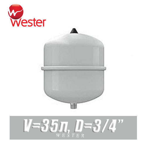 Расширительный бак для ГВС Wester 35 л (WDV35)