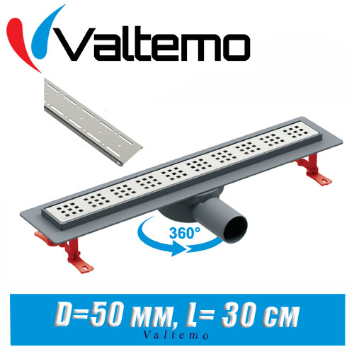 Душевой лоток Valtemo Euroline Base VLD-520305 C-02 (30 см)